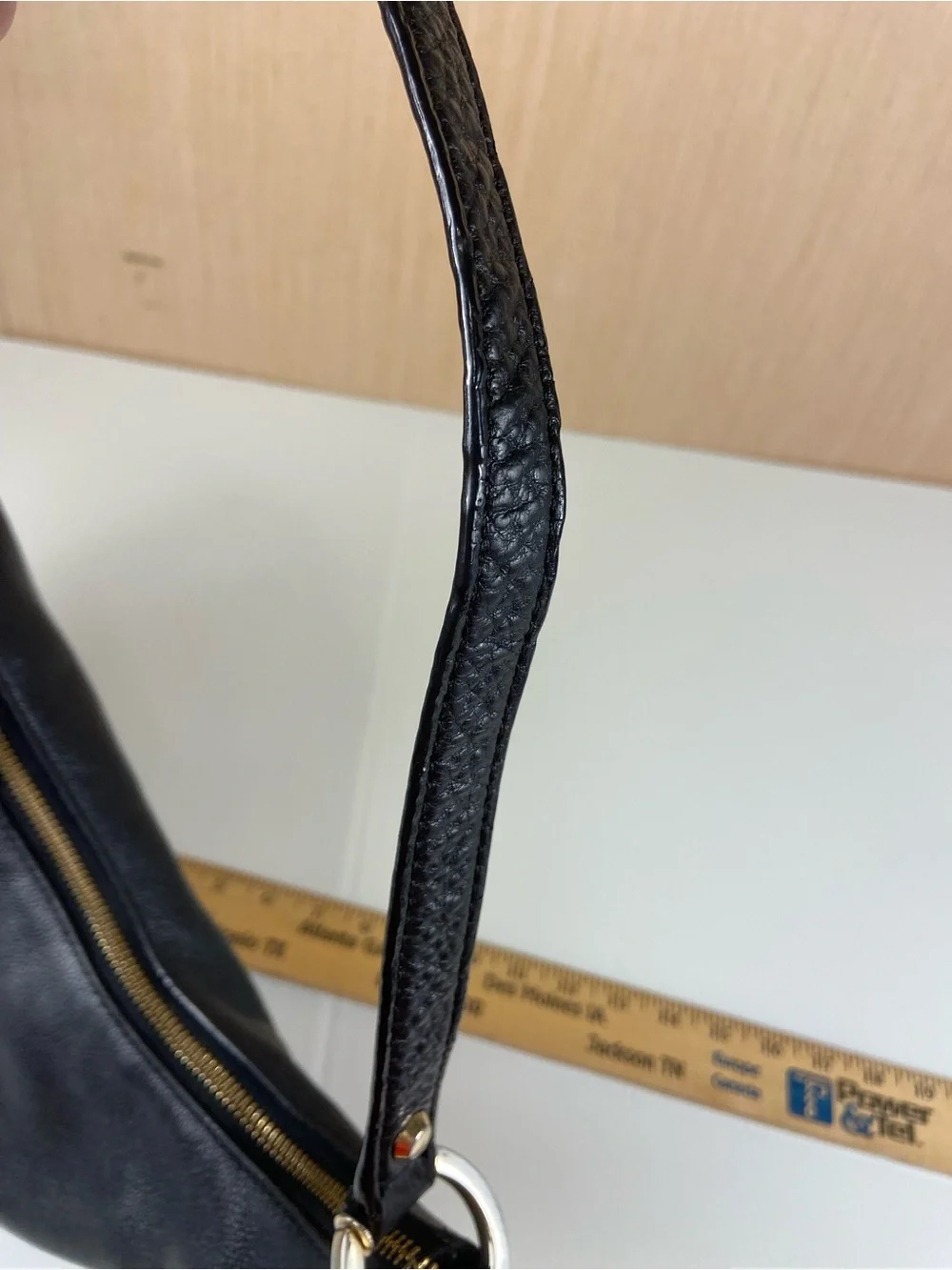 Michael Kors Pebbled Leather Hobo Shoulder Bag – Black